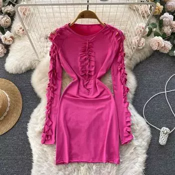 Осенние новые модели Sense с длинными рукавами и длинными рукавами в Европе и США.