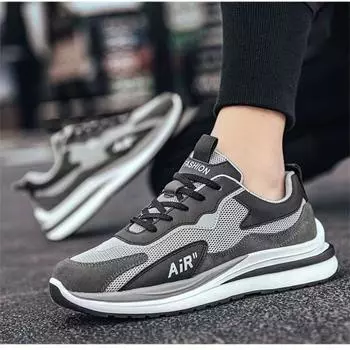 Осенние новые модные универсальные повседневные нескользящие износостойкие кроссовки в корейском стиле для бега и дорожная обувь 39 серый