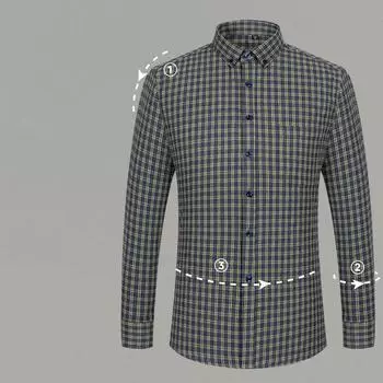 Осенние новые мужские клетчатые рубашки из хлопчатобумажной ткани с начесом для бизнеса, отдыха, отдыха, мужские топы 38
