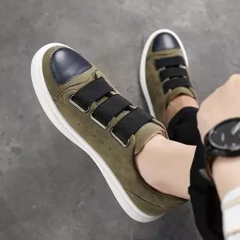 Осенние новые мужские повседневные кроссовки ручной работы из искусственной кожи мужские кроссовки удобные кожаные оксфорды для вождения 38 синий