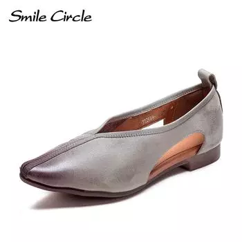 Осенние новые полые дышащие модные туфли на одинарной платформе с острым носком, сандалии Baotou, кожаная женская обувь в стиле ретро 35 серый