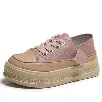 Осенние новые повседневные туфли из римской кожи с мягкой подошвой и ретро-стежкой, с низом-буфом, женские, одинарные, осень D358 35