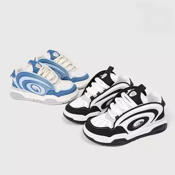 Осенние новые туфли Niche Bread в стиле Ins с толстой подошвой, увеличивающие рост, модная обувь, повседневная обувь для тренировок для женщин 36 чёрный