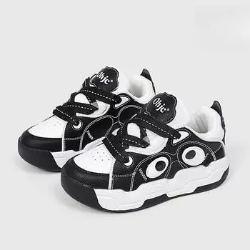 Осенние новые женские туфли с рисунком панды с большими глазами, студенческие кроссовки Ins Style Niche Wear на платформе, повседневные кроссовки 36