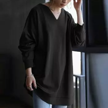 Осенние повседневные пуловеры и женские пуловеры с длинными рукавами, свободный крой, с V-образным вырезом, женские толстовки с капюшоном, женские пуловеры и женские толстовки с длинными рукавами S чёрный