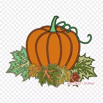 Осенние стихи для детей, виниловые нашивки с термопереносной печатью, наклейки для одежды, аппликации «сделай сам», моющиеся нашивки