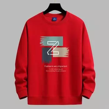 Осенние толстовки с капюшоном с круглым вырезом, мужские свободные толстовки больших размеров, модные повседневные теплые толстовки с длинными рукавами для мужчин M