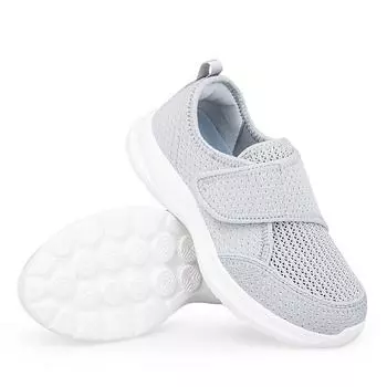 Осенние туфли для ходьбы для пожилых людей больших размеров с сетчатой поверхностью Fly Woven Mesh, простые туфли, легкие, модные и стильные, обувь для мам 36 серый