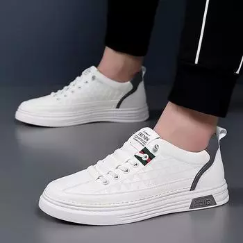 Осенние универсальные туфли на плоской подошве для мужчин, повседневная кожаная обувь, спортивная обувь 39