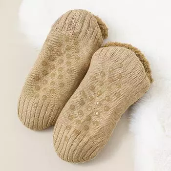 Осенние вязаные тапочки носки Зимние утепленные домашние носки Теплые женские и мужские носки Зимние носки Носки для сна Носки для ковра Нескользящие носки для йоги НОВИНКА M 35-39 синий