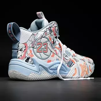 Осенние высокие баскетбольные кроссовки мужские военные ботинки для детей старшего возраста фактические боевые тренировочные мужские подростковые спортивные туфли Нет. 23 буквы 35