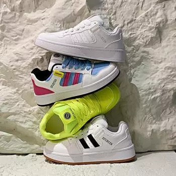 Осенние взрывные новые толстые подошвы маленькие разноцветные хлебные туфли корейская версия низких спортивных повседневных туфель 35