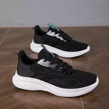 Осенние женские кроссовки Fly-Woven, кроссовки с дышащей сетчатой поверхностью, повседневная спортивная обувь, легкие кроссовки для ходьбы Tide 35 розовый