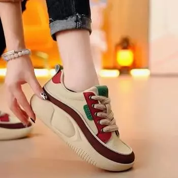 Осенние женские кроссовки повседневные спортивные кроссовки весна 2025 новые удобные туфли на плоской подошве вулканизированные туфли женская обувь Tenis De Mujer 35 чёрный