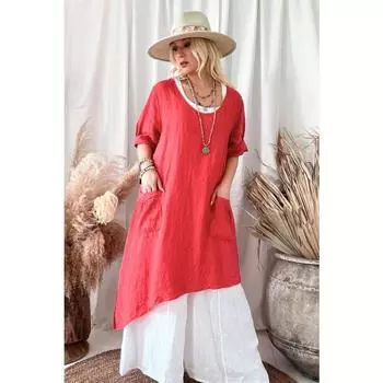 Осенние женские простые универсальные свободные повседневные платья с неровным подолом S белый