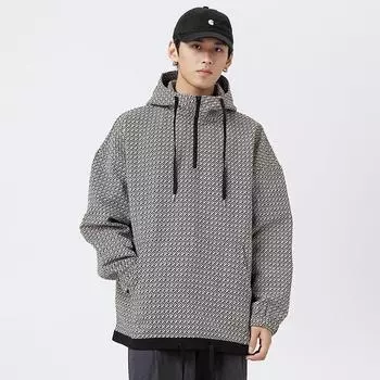 Осенний бренд Tide в гонконгском стиле, повседневное пальто, мужское свободное пальто большого размера с капюшоном, модная мужская куртка с длинными рукавами Tide M