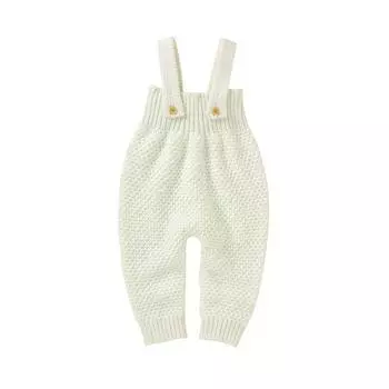 Осенний детский комбинезон для мальчиков и девочек, вязаные детские хлопковые штаны с однотонным рисунком, комбинезоны, брюки M