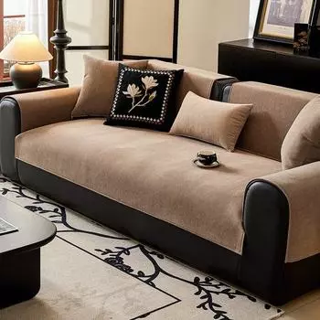 Осенний домашний нескользящий однотонный диван-подушка для дивана Чехлы для дивана Коврик из шенилла Чехол для дивана 70X70cm 1pc