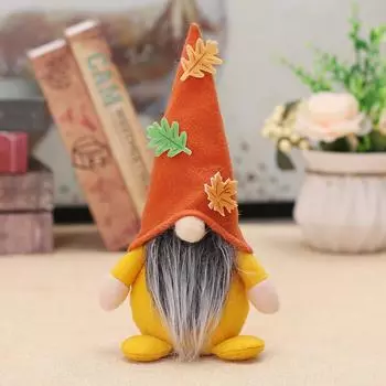 Осенний гном, тыква, подсолнух, шведский Nisse Tomte, эльф, гном, плюшевые украшения на Рождество, осень, Декор на День Благодарения