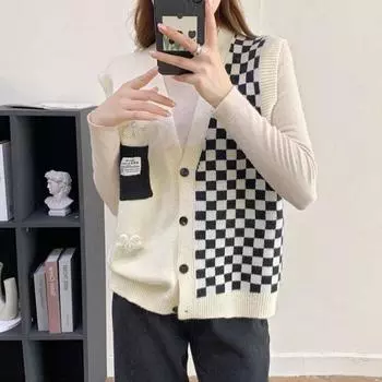 Осенний кардиган, свитер, жилет женский, новинка 2022 года, осенний сетчатый красный женский свитер, вязаный жилет, женский жилет