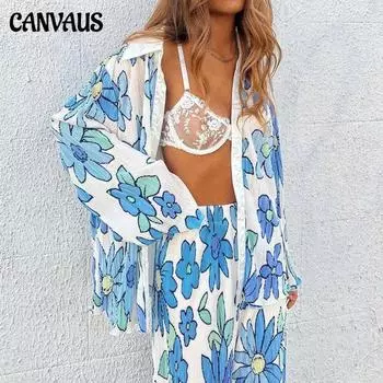 Осенний комплект рубашек в Европе и США, модная рубашка с длинными рукавами и плиссированным принтом, рубашка из двух предметов S чёрный