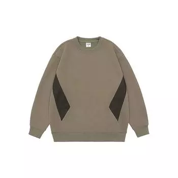 Осенний контрастный свитер с плетением, мужской свободный большой размер, круглый вырез, нижняя часть рубашки, американский ретро, тяжелый внутренний топ M чёрный