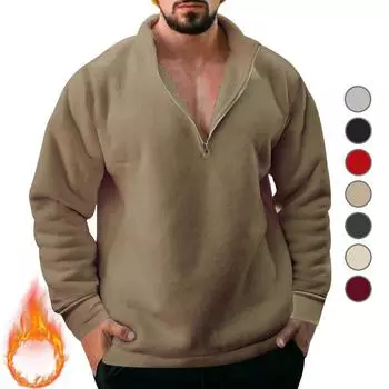 Осенний мужской кардиган, свитер, мужская рубашка на молнии, мужской свободный бархатный свитер 3XL белый