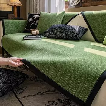 Осенний нескользящий твердый диван Подушка Чехлы для дивана Коврик из шенилла Чехол Funda Sofa Mat 70X70cm 1pc