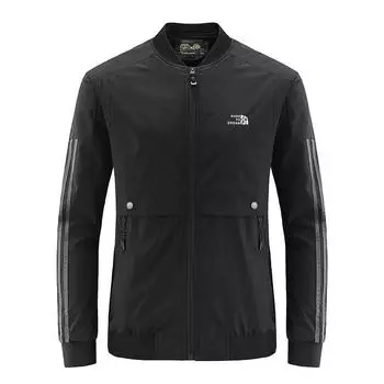 Осенний новый стиль с карманом на молнии, тонкая повседневная куртка с несколькими карманами на молнии для молодежи для мужчин M