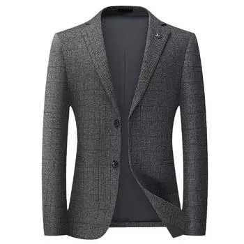 Осенний плотный нейлоновый стрейч жаккардовый негигроскопичный облегающий костюм для мужчин, универсальный и повседневный M