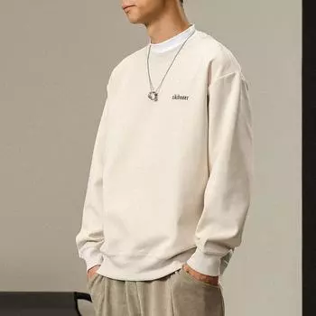 Осенний японский ретро свитер с круглым вырезом мужской свободный большой размер с длинными рукавами корейская версия модная одежда тренд M