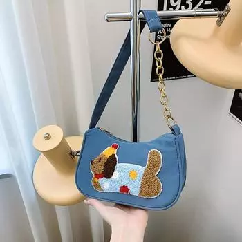 Осенний рюкзак нишевый дизайн ежедневная маленькая квадратная сумка 2024 сумка через плечо модная иностранная повседневная сумка-мессенджер чёрный