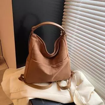 «Осенний тренд 2024 года»: Высококачественная, вместительная однотонная сумка через плечо - стильный и универсальный дизайн сумки-мессенджера. 36*9*32 чёрный