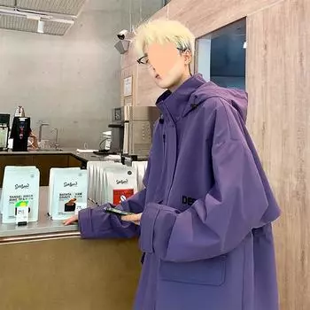 Осенний тренд в стиле Гонконга, новая куртка, свободный тренчкот S