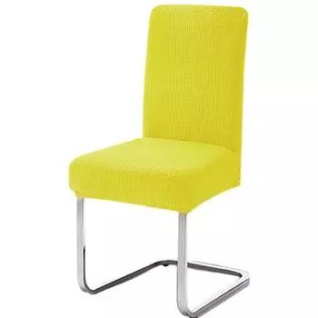 Осенний Утолщенный Удлиненный Флисовый Плед Чехол для Стула Стол и Стул Эластичный Стул для Ресторана Универсальный Обеденный Стул universal неоновый жёлтый