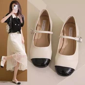 Осенний ветер Серебряные туфли Мэри Джейн Женские летние туфли-лодочки Туфли Туфли Маленькие серебристые туфли Сандалии на плоской подошве 35 серебряный