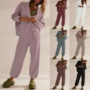 Осенний женский простой однотонный повседневный вязаный кардиган XL белый