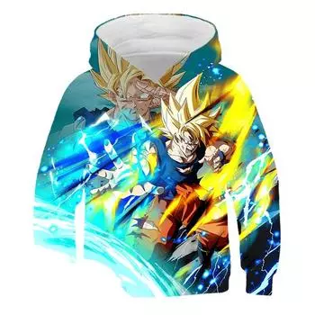 Осенняя аниме-толстовка Dragon Ball Joint, мужская куртка Goku Beta Super Saiyan, детская персонализированная модная толстовка с капюшоном 100