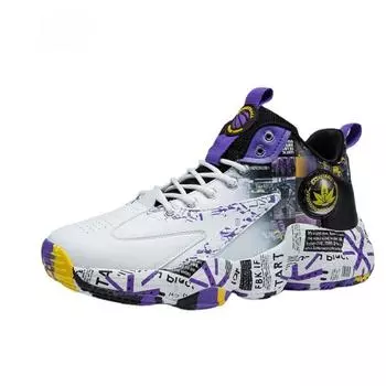 Осенняя баскетбольная обувь мужская детская кроссовки для бега для учеников начальной и средней школы мужская спортивная обувь 35