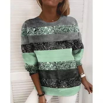 Осенняя галактика 3D принт длинные рукава женские толстовки уличная женская толстовка модные толстовки пуловеры свободная женская одежда S