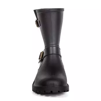 Осенняя и зимняя обувь больших размеров, удобная, с круглым носком и плоским дном, на утолщенном среднем каблуке, на толстом каблуке, женская обувь на коротком каблуке 35 чёрный