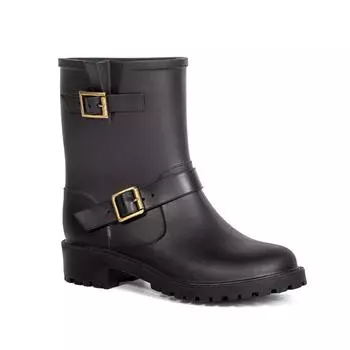 Осенняя и зимняя обувь больших размеров, удобная, с круглым носком и плоским дном, на утолщенном среднем каблуке, на толстом каблуке, женская обувь на коротком каблуке 35 чёрный