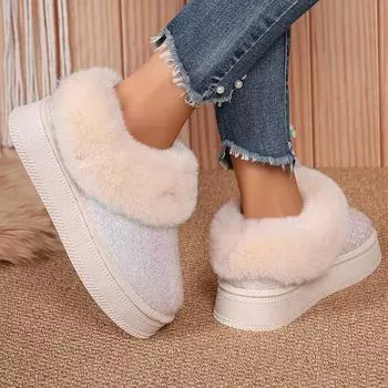 Осенняя и зимняя обувь. Удобная, легкая и теплая, с густыми пайетками. Женская обувь больших размеров и хлопковая обувь. 36 чёрный