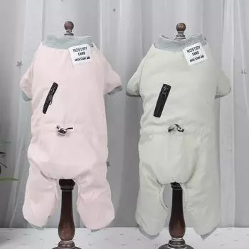 Осенняя и зимняя одежда для собак Повседневная одежда для четвероногих собак Толстая хлопковая куртка для плюшевого мишки Хлопковая куртка для маленьких собак Одежда для щенков S