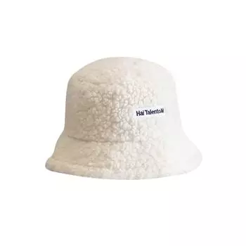 Осенняя и зимняя шапка из овечьей шерсти, рыболовная шапка для женщин в японском стиле, универсальная, новая зимняя теплая шапка из овечьей шерсти с буквами One Size белый