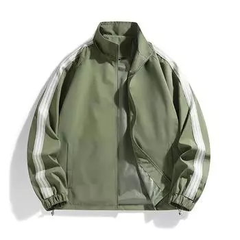 Осенняя куртка для активного отдыха на открытом воздухе, мужская трендовая куртка свободного кроя с воротником-стойкой, контрастного цвета, повседневная спортивная мужская верхняя часть M