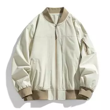 Осенняя куртка Куртка мужская весна и осень модный бренд Ins подростковый красивый L чёрный