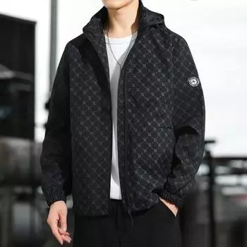 Осенняя куртка-тренчкот для мужчин и женщин в одном стиле с принтом буквы B, модная повседневная тонкая куртка-тренчкот с капюшоном M белый