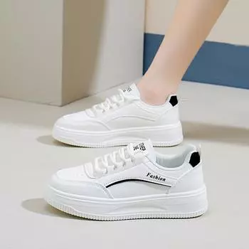 Осенняя легкая обувь Новые Ins Женские студенческие спортивные туфли с подъёмным дном Повседневная обувь Мода 35