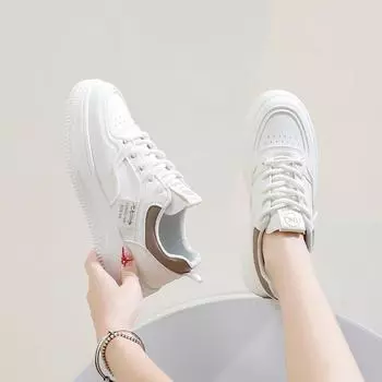 Осенняя легкая обувь Новые Ins Женские студенческие спортивные туфли с подъёмным дном Повседневная обувь Мода 35